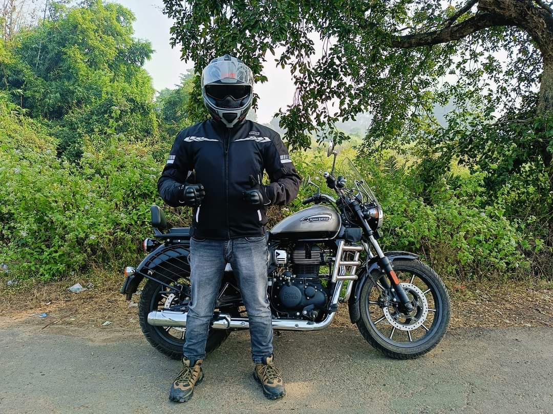 Ready for adventure with my motorcycle