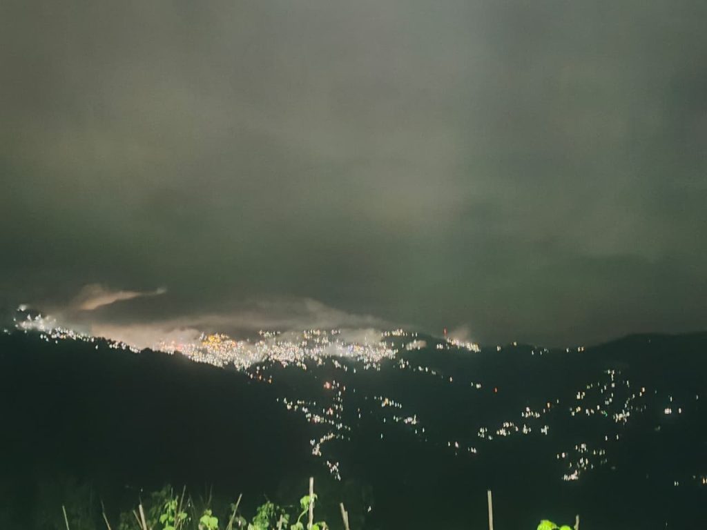 Night view from Bijanbari